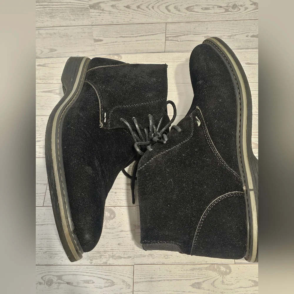 Terroni Italian Design Black Suede Chukka Boots Excellent Condition Size 40